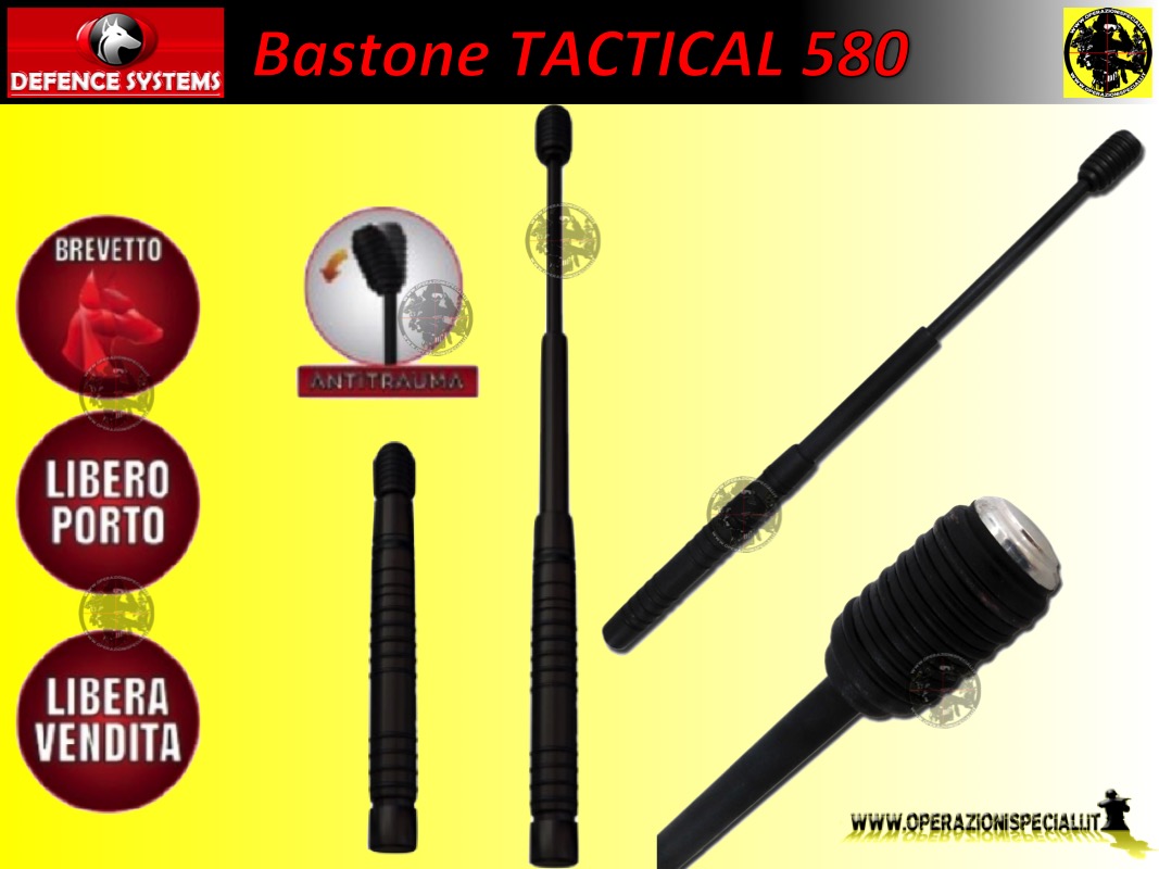 Operazioni Speciali - Bastone Telescopico Baton Tactical 580 di Libera  Vendita