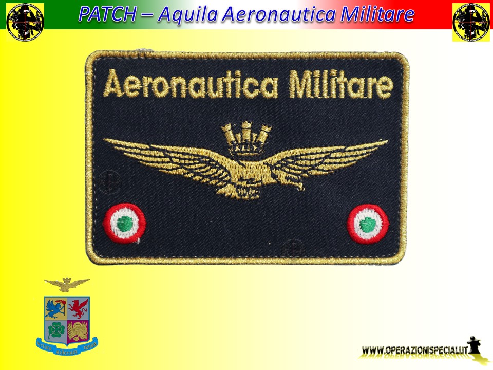 Operazioni Speciali - Patch Aquila Aeronautica Militare Ricamata con Velcro