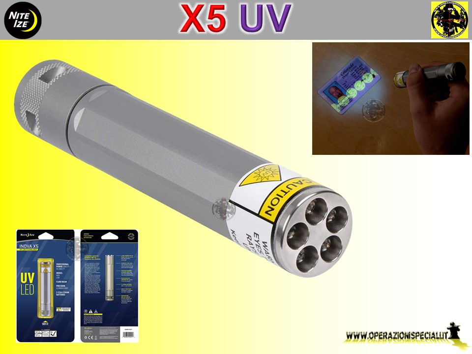 Operazioni Speciali - Torcia X5 UV Inova